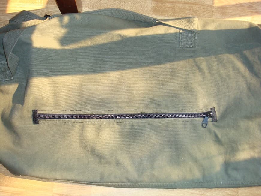 Replaced bag zipper